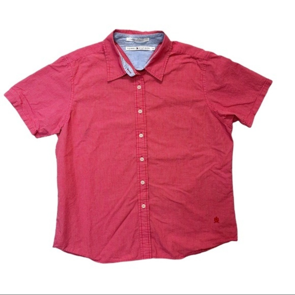Tommy HILFIGER- Kids Red Short Sleeve Shirt